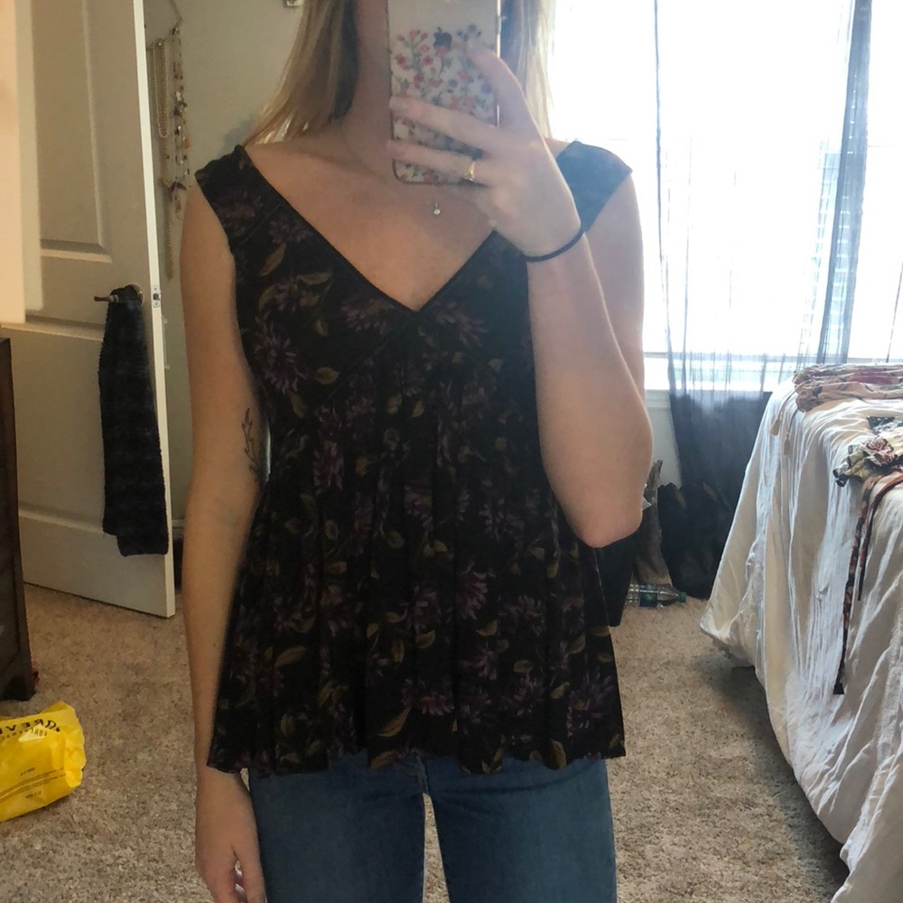 Slightly off shoulder tank top